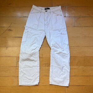 White Princess Polly Lioness Cargo Jeans